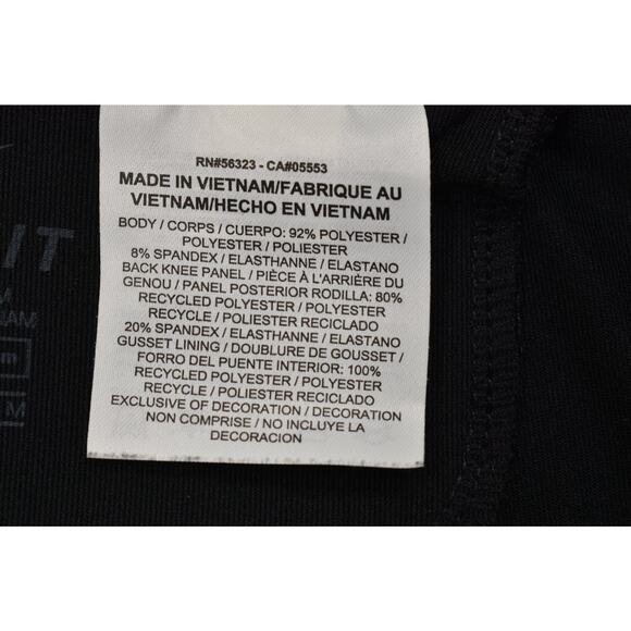 Nike Dri-FIT Women's Black Running Capri Skinny Legging Size M Activewear - Picture 2 of 8